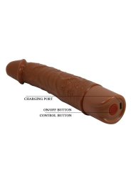 PRETTY LOVE LEONARDO VIBRADOR REALISTICO 20 CM O 4 CM COLOR MARRON
