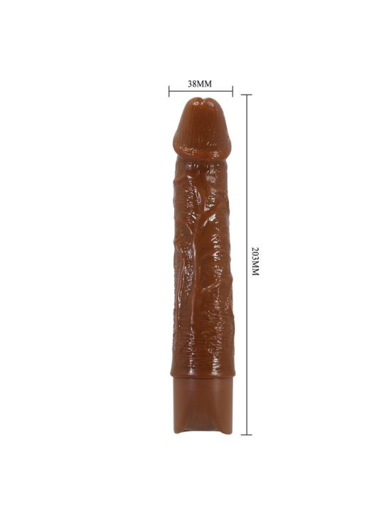 PRETTY LOVE LEONARDO VIBRADOR REALISTICO 20 CM O 4 CM COLOR MARRON