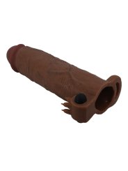PRETTY LOVE XERXES FUNDA PARA PENE VIBRADORA 22 CM O 45 CM COLOR MARRON