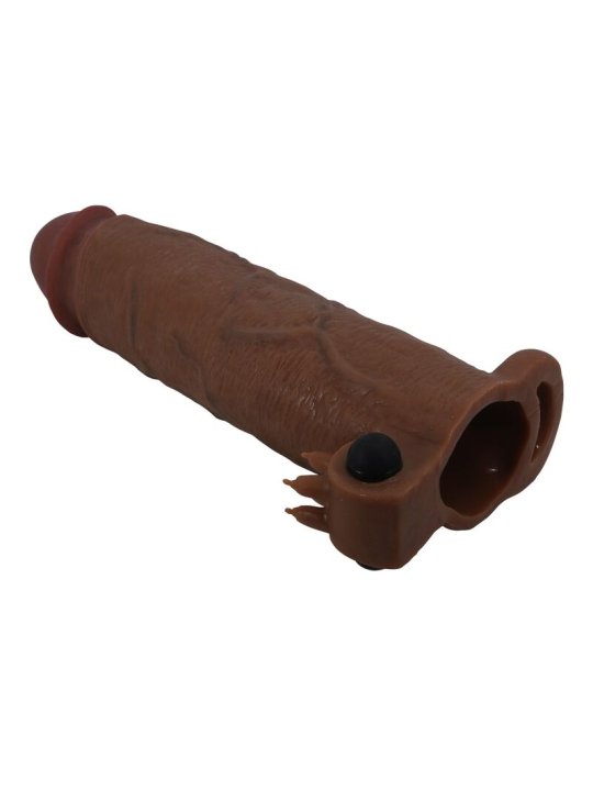 PRETTY LOVE XERXES FUNDA PARA PENE VIBRADORA 22 CM O 45 CM COLOR MARRON