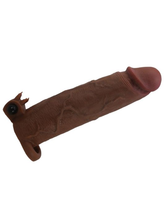 PRETTY LOVE XERXES FUNDA PARA PENE VIBRADORA 22 CM O 45 CM COLOR MARRON