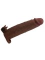 PRETTY LOVE XERXES FUNDA PARA PENE VIBRADORA 22 CM O 45 CM COLOR MARRON