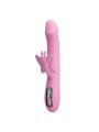 PRETTY LOVE BELLA VIBRADOR RABBIT CON ESTIMULACION MARIPOSA Y LED ROSA