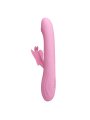 PRETTY LOVE BELLA VIBRADOR RABBIT CON ESTIMULACION MARIPOSA Y LED ROSA