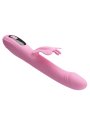 PRETTY LOVE BELLA VIBRADOR RABBIT CON ESTIMULACION MARIPOSA Y LED ROSA