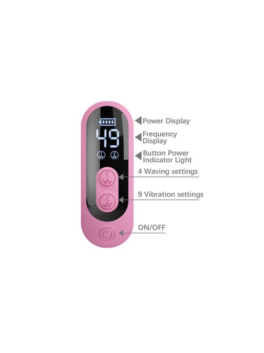 PRETTY LOVE BELLA VIBRADOR RABBIT CON ESTIMULACION MARIPOSA Y LED ROSA
