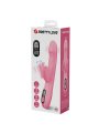 PRETTY LOVE BELLA VIBRADOR RABBIT CON ESTIMULACION MARIPOSA Y LED ROSA
