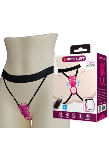 PRETTY LOVE BUTTERFLY MASAJEADOR TANGA APP CONTROL ROSA