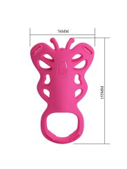 PRETTY LOVE BUTTERFLY MASAJEADOR TANGA APP CONTROL ROSA