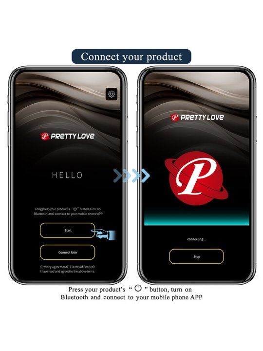 PRETTY LOVE BUTTERFLY MASAJEADOR TANGA APP CONTROL ROSA