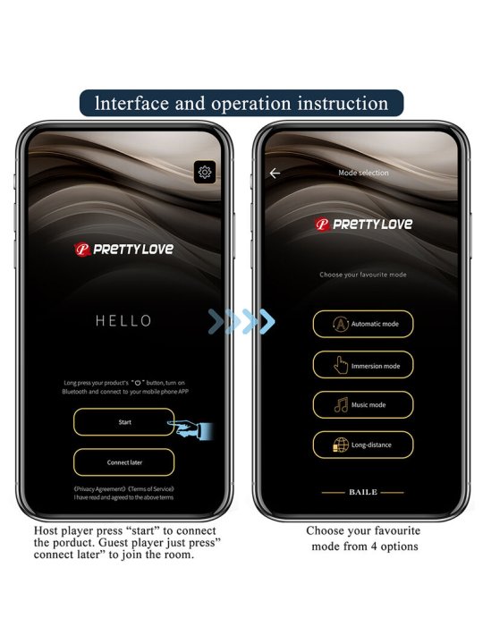 PRETTY LOVE BUTTERFLY MASAJEADOR TANGA APP CONTROL ROSA