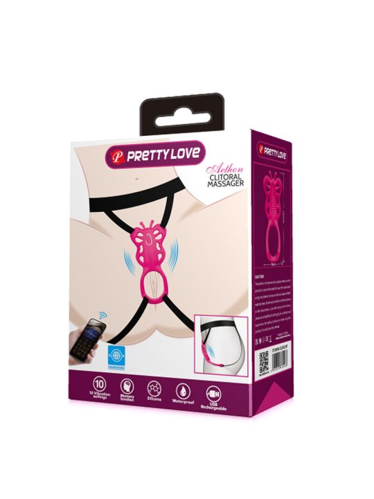 PRETTY LOVE BUTTERFLY MASAJEADOR TANGA APP CONTROL ROSA