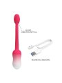 PRETTY LOVE HUEVO VIBRADOR PULSEN CONTROL APP 12 FUNCIONES RECARGABLE USB ROSA