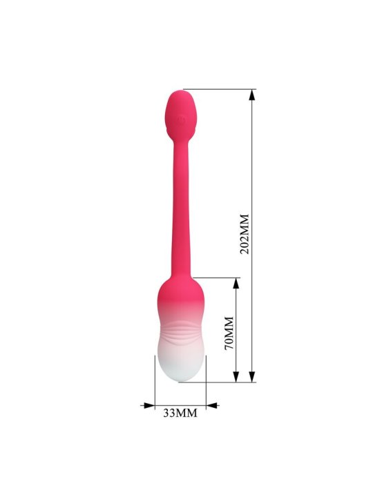 PRETTY LOVE HUEVO VIBRADOR PULSEN CONTROL APP 12 FUNCIONES RECARGABLE USB ROSA