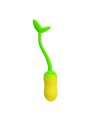PRETTY LOVE HUEVO VIBRADOR PULSEN CONTROL APP 12 FUNCIONES RECARGABLE USB VERDE AMARILLO