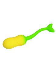 PRETTY LOVE HUEVO VIBRADOR PULSEN CONTROL APP 12 FUNCIONES RECARGABLE USB VERDE AMARILLO