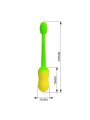 PRETTY LOVE HUEVO VIBRADOR PULSEN CONTROL APP 12 FUNCIONES RECARGABLE USB VERDE AMARILLO