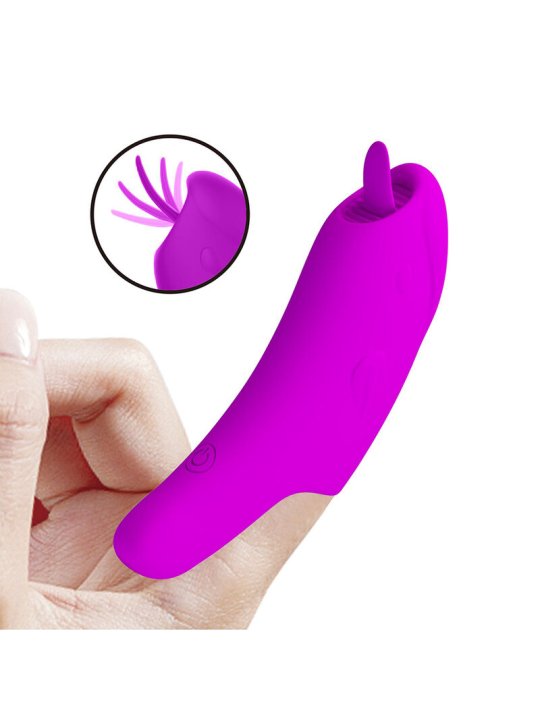 PRETTY LOVE PETERSON HONEY FINGER VIBRADOR DE DEDO RECARGABLE MORADO