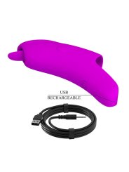 PRETTY LOVE PETERSON HONEY FINGER VIBRADOR DE DEDO RECARGABLE MORADO