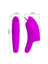 PRETTY LOVE PETERSON HONEY FINGER VIBRADOR DE DEDO RECARGABLE MORADO