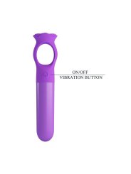 PRETTY LOVE GIANA MINI MASAJEADOR VIBRADOR RECARGABLE MORADO