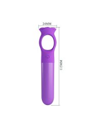 PRETTY LOVE GIANA MINI MASAJEADOR VIBRADOR RECARGABLE MORADO