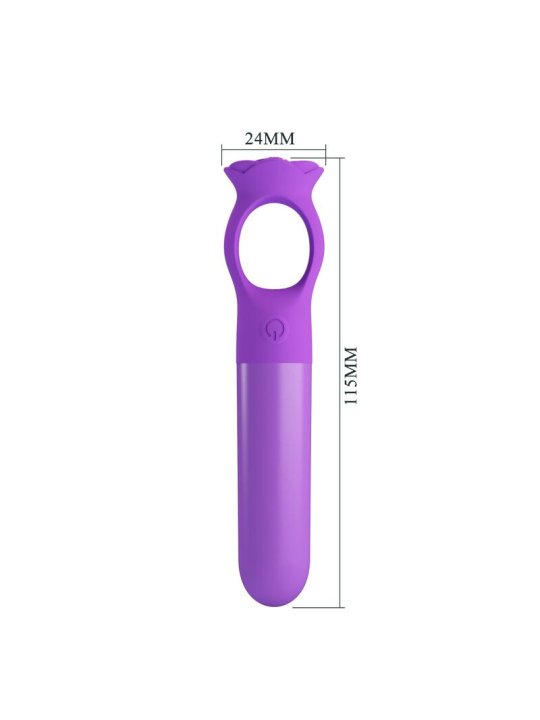 PRETTY LOVE GIANA MINI MASAJEADOR VIBRADOR RECARGABLE MORADO