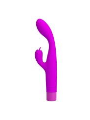PRETTY LOVE JENE VIBRADOR DOBLE ESTIMULACION PARA PUNTO G Y CLITORIS MORADO