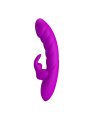PRETTY LOVE MONICA VIBRADOR DOBLE ESTIMULACION PARA PUNTO G Y CLITORIS RECARGABLE MORADO