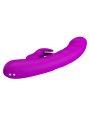 PRETTY LOVE MONICA VIBRADOR DOBLE ESTIMULACION PARA PUNTO G Y CLITORIS RECARGABLE MORADO