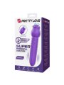 PRETTY LOVE DANNELL VIBRADOR CON ESTIMULACION ORAL Y CLITORAL RECARGABLE MORADO