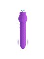 PRETTY LOVE DANNELL VIBRADOR CON ESTIMULACION ORAL Y CLITORAL RECARGABLE MORADO