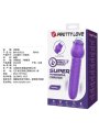 PRETTY LOVE DANNELL VIBRADOR CON ESTIMULACION ORAL Y CLITORAL RECARGABLE MORADO