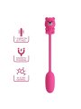 PRETTY LOVE OLSON HUEVO VIBRADOR CON MANDO POR CABLE RECARGABLE ROSA