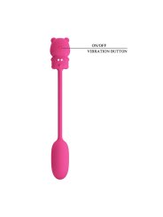PRETTY LOVE OLSON HUEVO VIBRADOR CON MANDO POR CABLE RECARGABLE ROSA