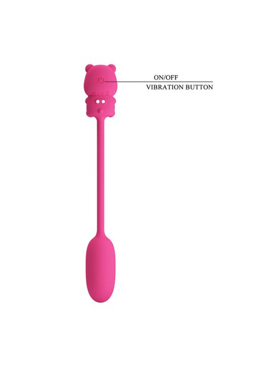 PRETTY LOVE OLSON HUEVO VIBRADOR CON MANDO POR CABLE RECARGABLE ROSA