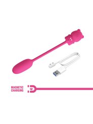 PRETTY LOVE OLSON HUEVO VIBRADOR CON MANDO POR CABLE RECARGABLE ROSA