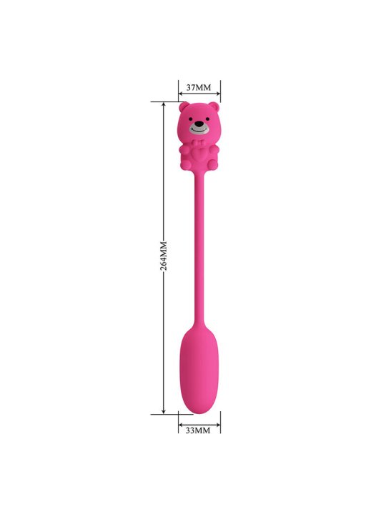 PRETTY LOVE OLSON HUEVO VIBRADOR CON MANDO POR CABLE RECARGABLE ROSA