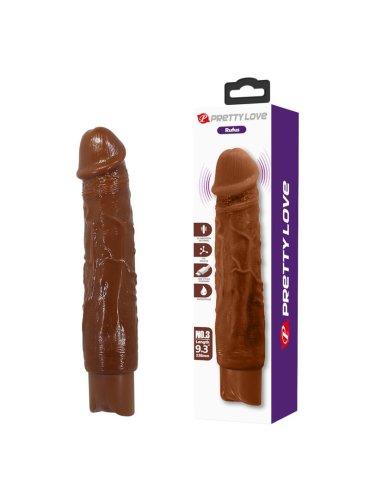PRETTY LOVE DUKE VIBRADOR REALISTICO 235 CM O 48 CM COLOR MARRON