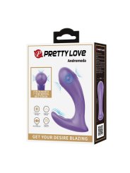PRETTY LOVE ANDROMEDA VIBRADOR DE DOBLE ESTIMULACION RECARGABLE MORADO