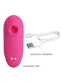 PRETTY LOVE ARILA SUCCIONADOR DE CLITORIS CON VIBRACION RECARGABLE ROSA