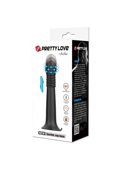 PRETTY LOVE STELLA MASAJEADOR ROTATIVO Y DE EMPUJE RECARGABLE USB