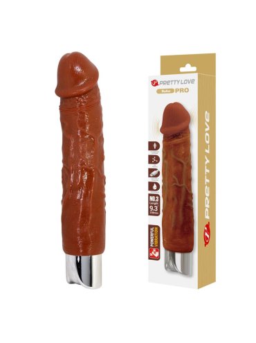 PRETTY LOVE PRO VIBRADOR REALISTICO 235 CM O 48 CM COLOR MARRON
