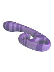 PRETTY LOVE SUMMER VIBRADOR DOBLE CON ASA 19 CM O 35 CM MORADO