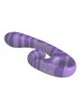 PRETTY LOVE SUMMER VIBRADOR DOBLE CON ASA 19 CM O 35 CM MORADO