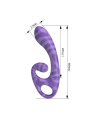 PRETTY LOVE SUMMER VIBRADOR DOBLE CON ASA 19 CM O 35 CM MORADO