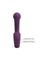 PRETTY LOVE BRYNNLEE VIBRADOR CON ESTIMULADOR ORAL RECARGABLE 10 VIBRACIONES Y 5 FUNCIONES DE LAMIDO MORADO