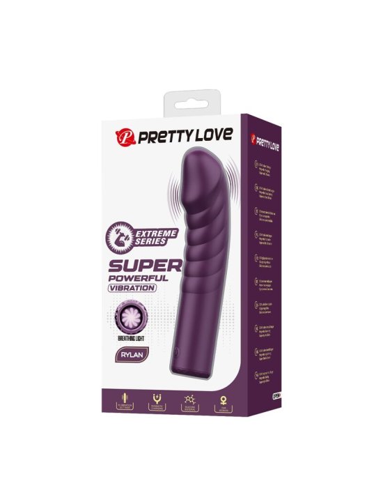 PRETTY LOVE RYLAND VIBRADOR RECARGABLE 10 FUNCIONES MORADO