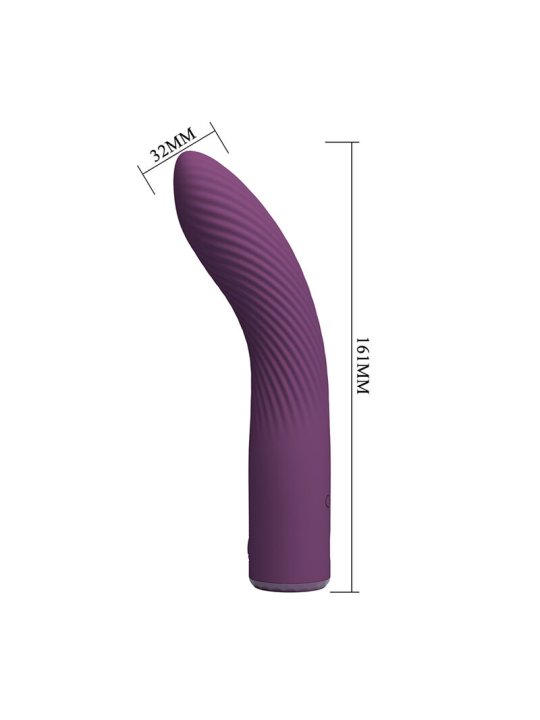 PRETTY LOVE KISSELL VIBRADOR RECARGABLE 10 FUNCIONES MORADO