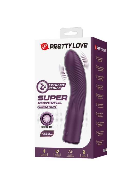PRETTY LOVE KISSELL VIBRADOR RECARGABLE 10 FUNCIONES MORADO